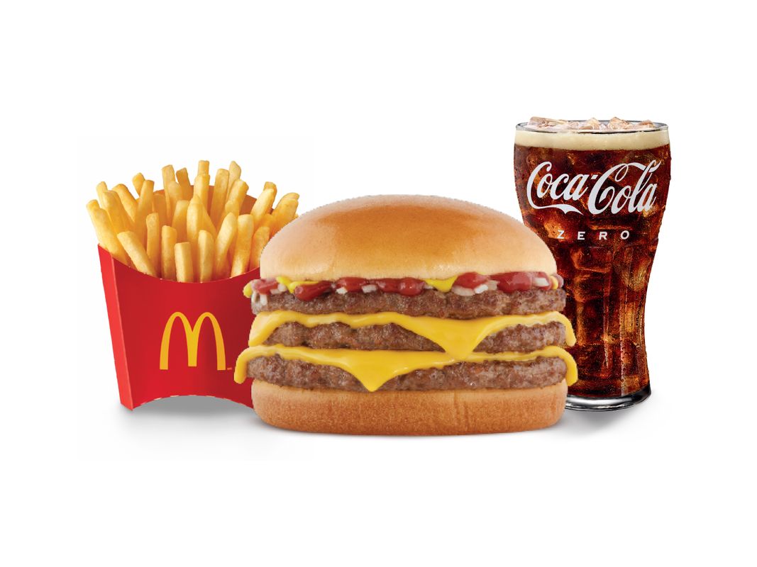 Combo Triple Hamburguesa con Queso